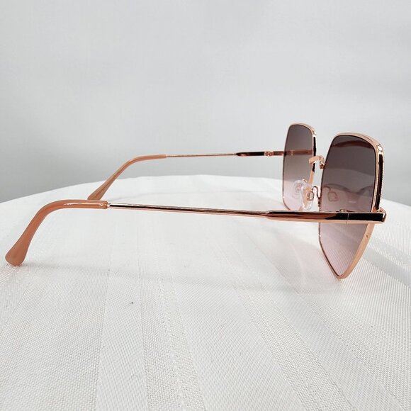 SIMPLY SOUTHERN Rose Gold Wire Square Frame Sunglasses Sunnies 9017 NWT - Picture 3 of 8